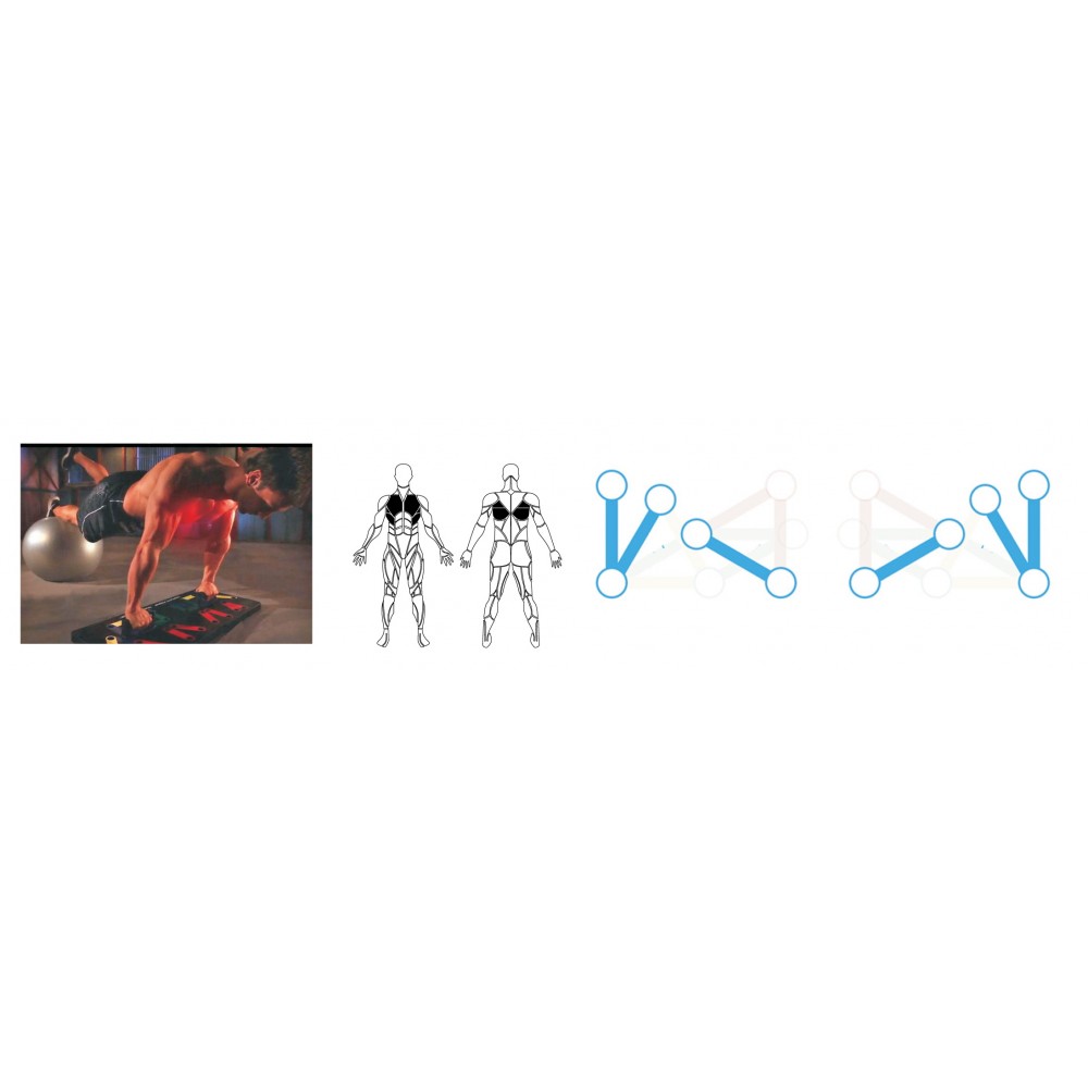 Powermat PM-DDC-17T Multifunkčná doska lavica na cvičenie fitness posilovanie