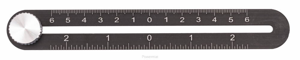 Powermat PM-GPO-5T Univerzálna šablóna meradlo pravítko na meranie otvorov