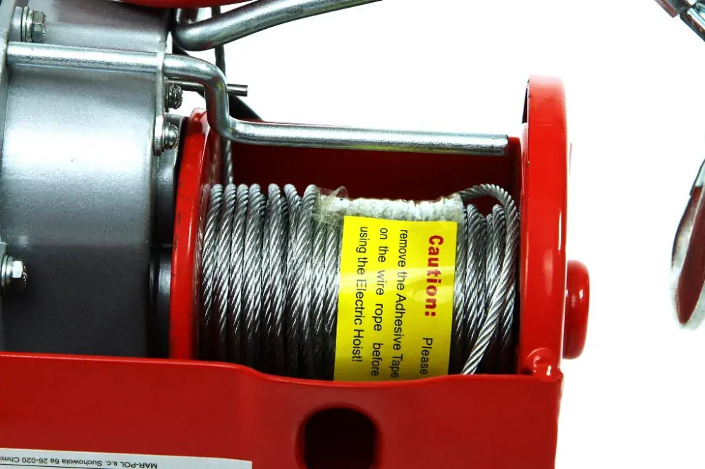 MAR-POL M80791 ELEKTRICKÝ LANOVÝ NAVIJAK kladkostroj 400 / 800kg 230V