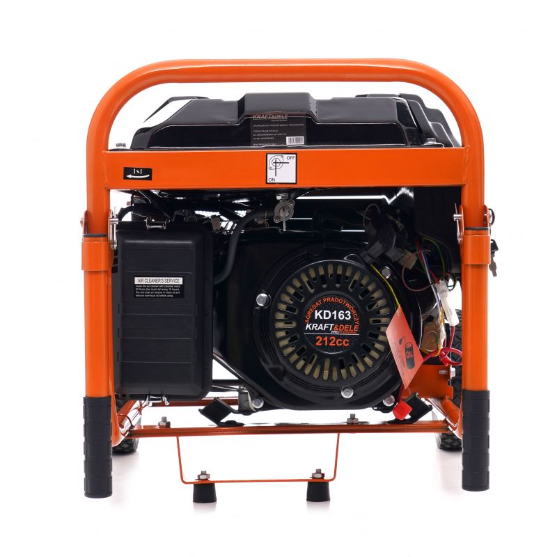 Kraft&Dele KD163 Elektrocentrála 3500W generátor prúdu AVR 12/230V/380V s kolieskami
