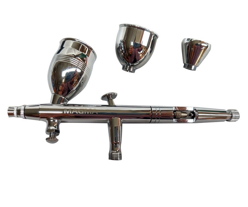 MAGMA AB-186 Airbrush striekacia pištoľ sada na maľovanie 0,3 ; 0,5 ; 0,8mm