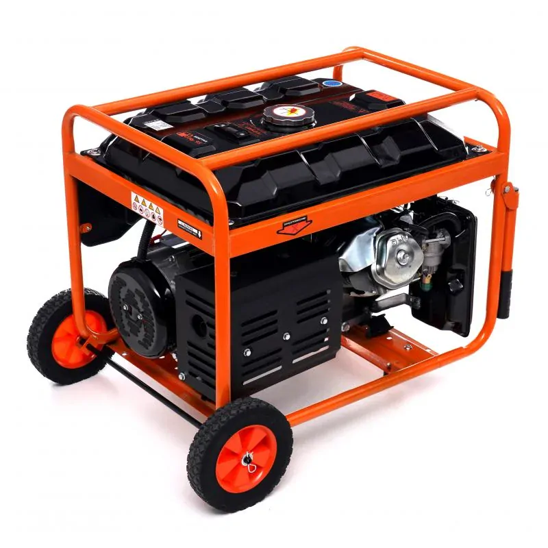 Kraft&Dele KD165 Elektrocentrála 5500W generátor prúdu AVR 12V 230V 380V s kolieskami