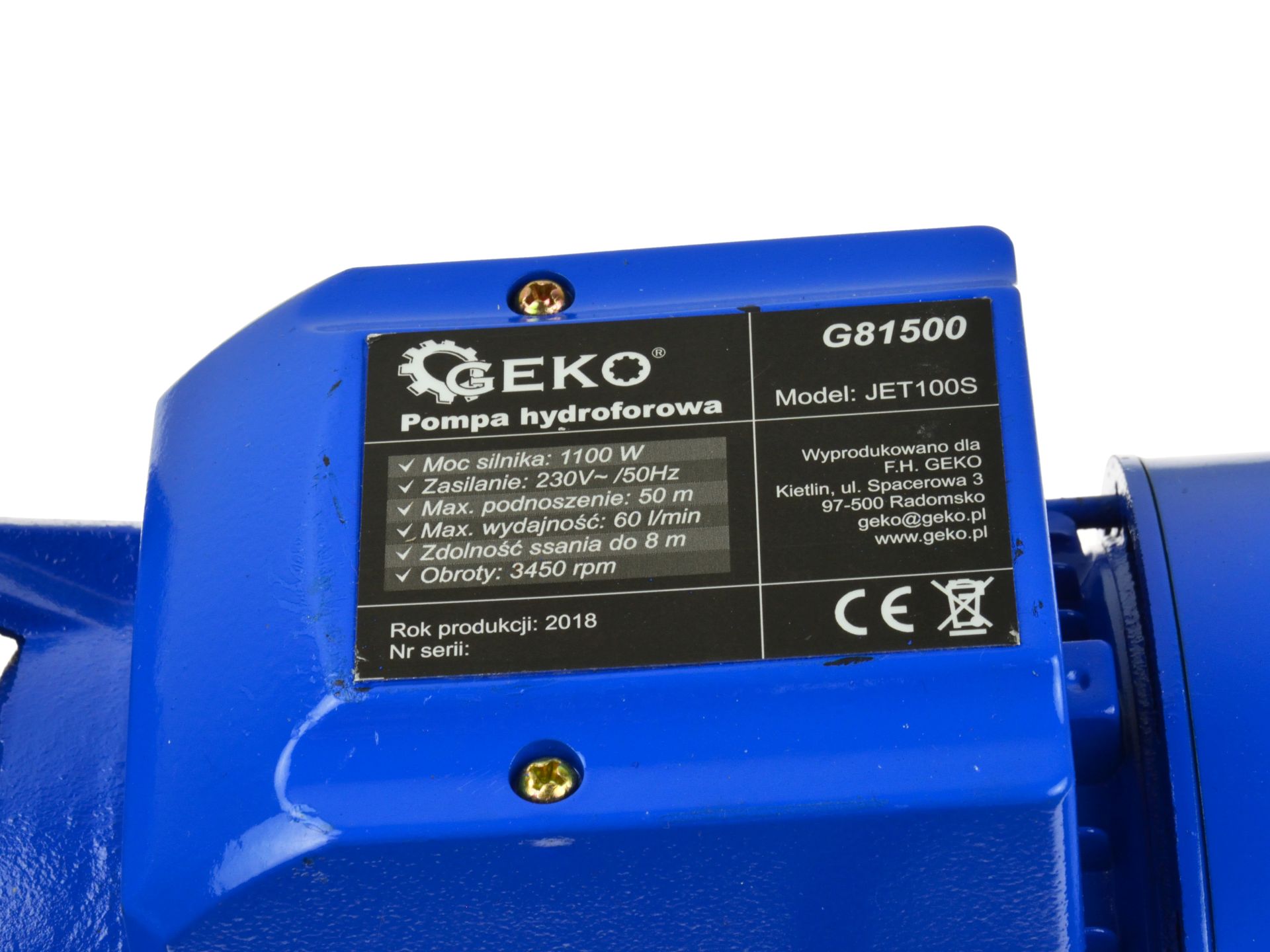 GEKO G81500 Samonasávacie čerpadlo pre domácu vodáreň 1100W JET100S