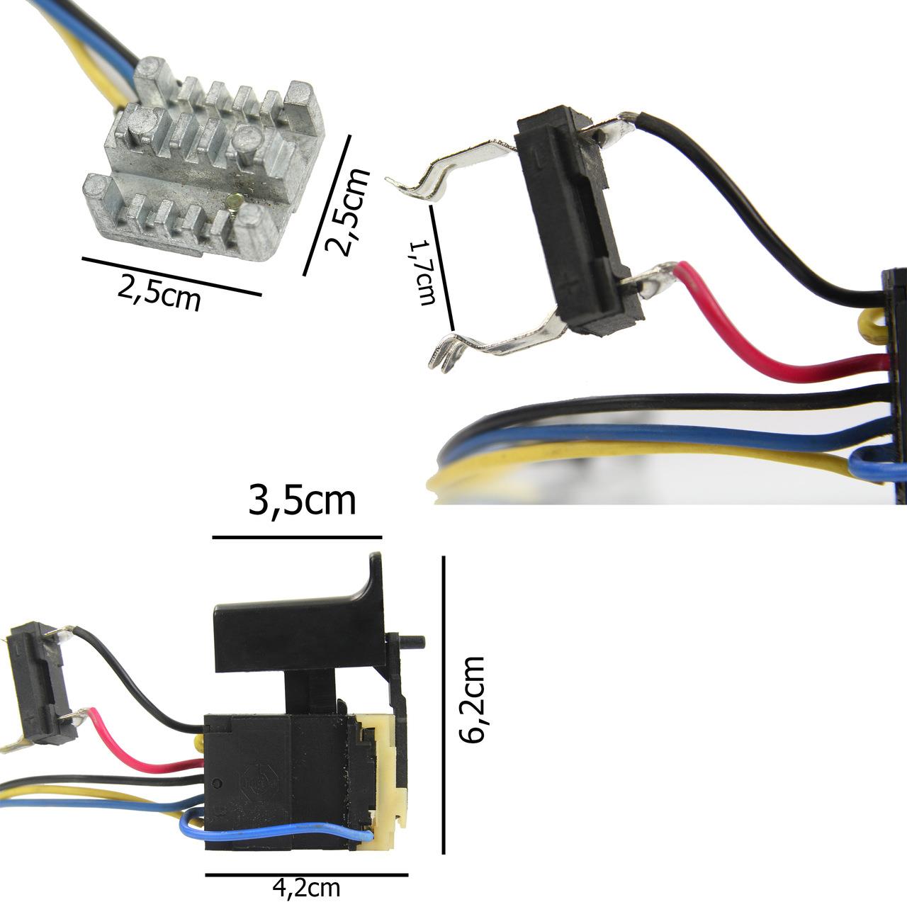 MAR-POL P00205 Náhradný Prepínač / Spínač do elektrického náradia