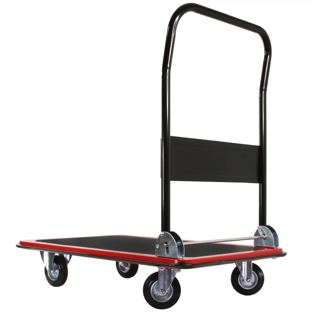 MAR-POL M80083 Plošinový transportný vozík 300kg sklopné madlo