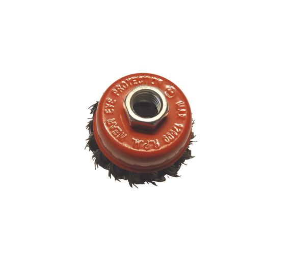 MAGMA Drôtená kefa drôtik, pletený čelný drôt 65mm M14