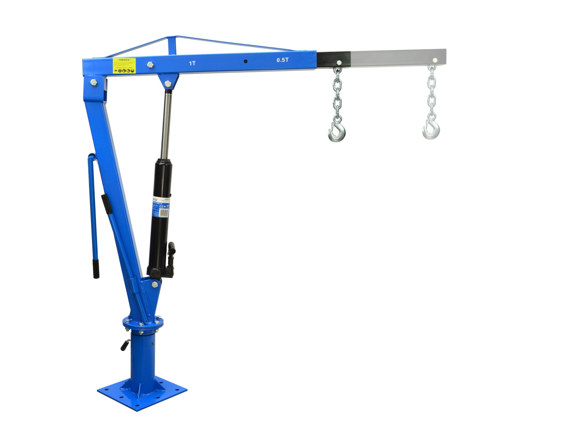 GEKO G02105 Dielenský žeriav hydraulický zdvihák 1T otočný skladací