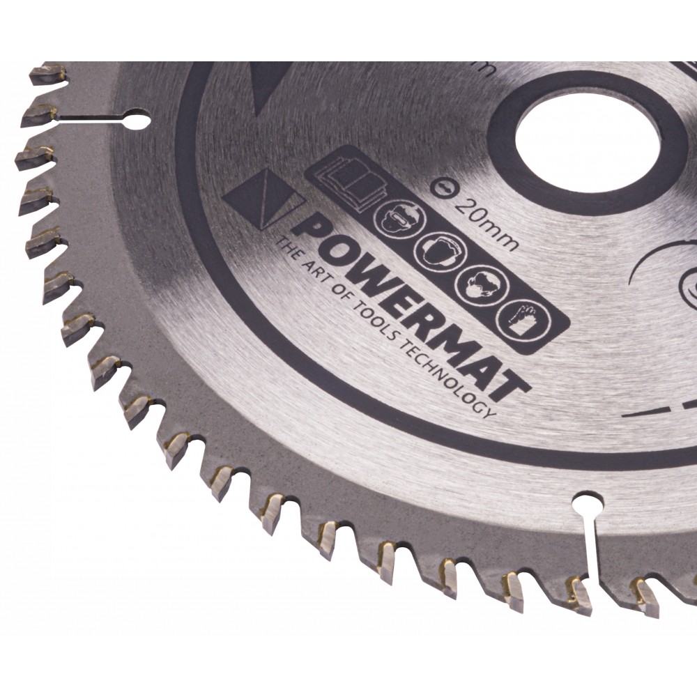 POWERMAT TDD-160x20x60Z Vidiový kotúč na drevo 160x20 60z
