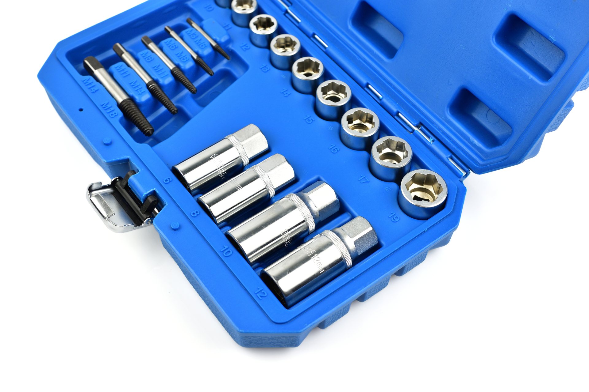 GEKO G30035 Vyťahovače skrutkovače na zlomené skrutky a kolíky 18ks 