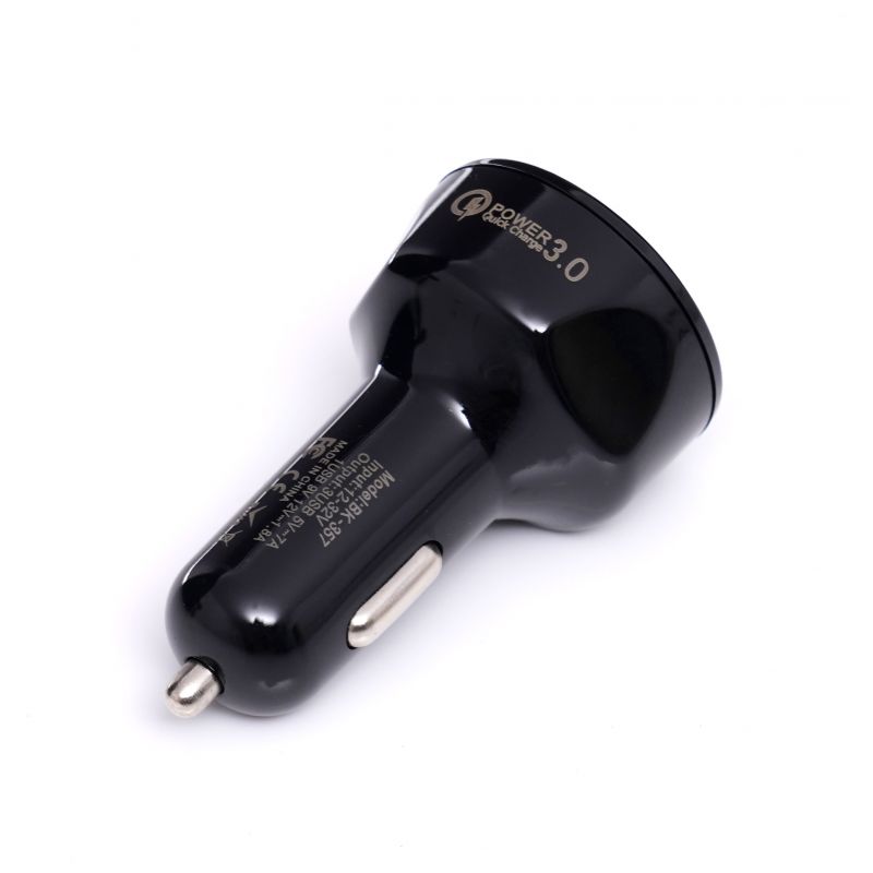 Kraft&Dele KD1238 Nabíjačka do auta RÝCHLE NABÍJANIE 3xUSB LED