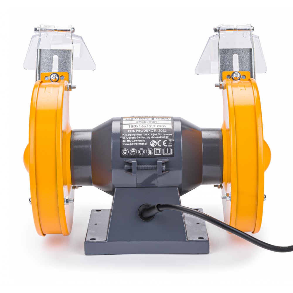 POWERMAT PM-SS-1500 1500W Stolná dvojkotúčová brúska 150mm