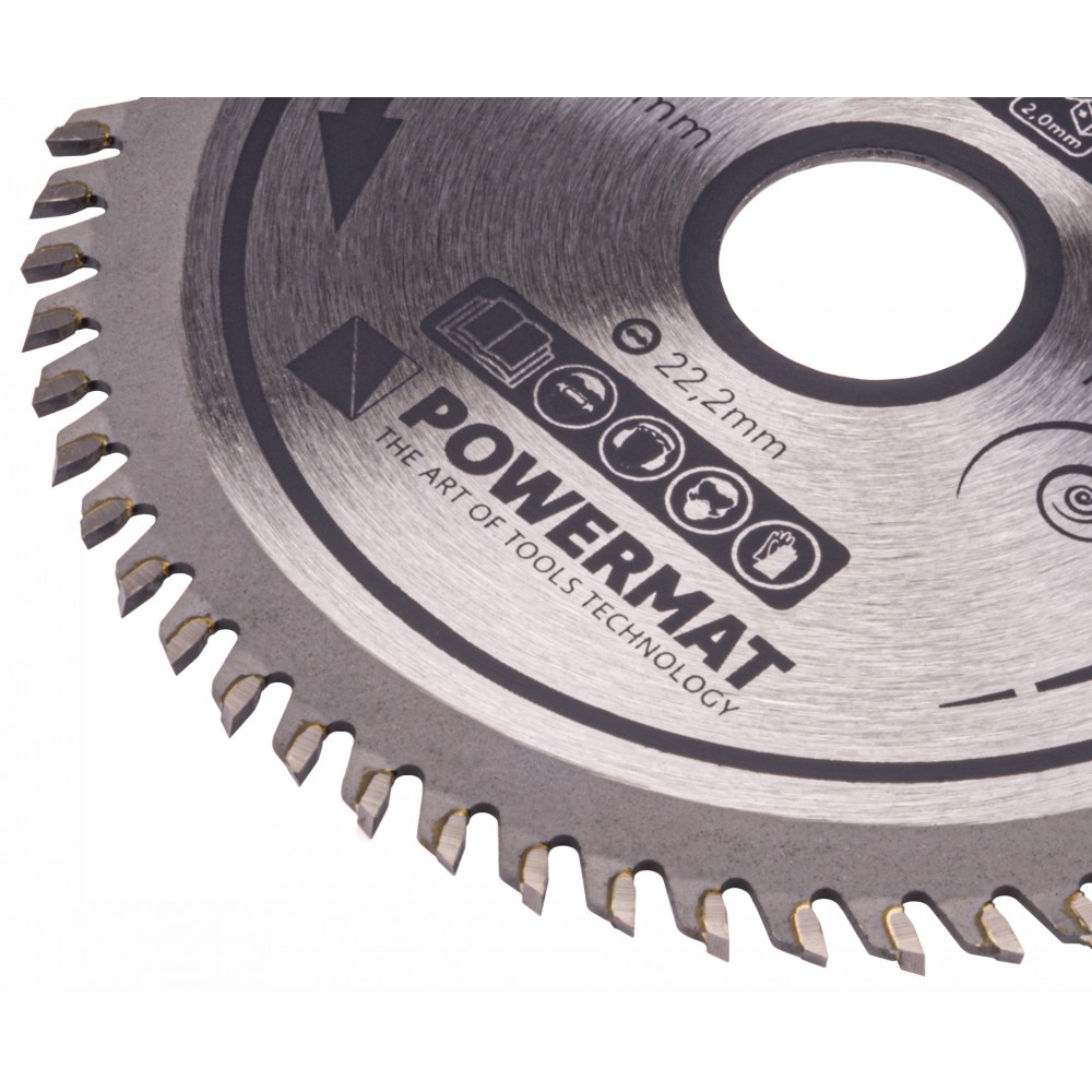 POWERMAT TDD-125x22,2x60Z VIDIOVÝ KOTÚČ NA DREVO 125x22,2 60z