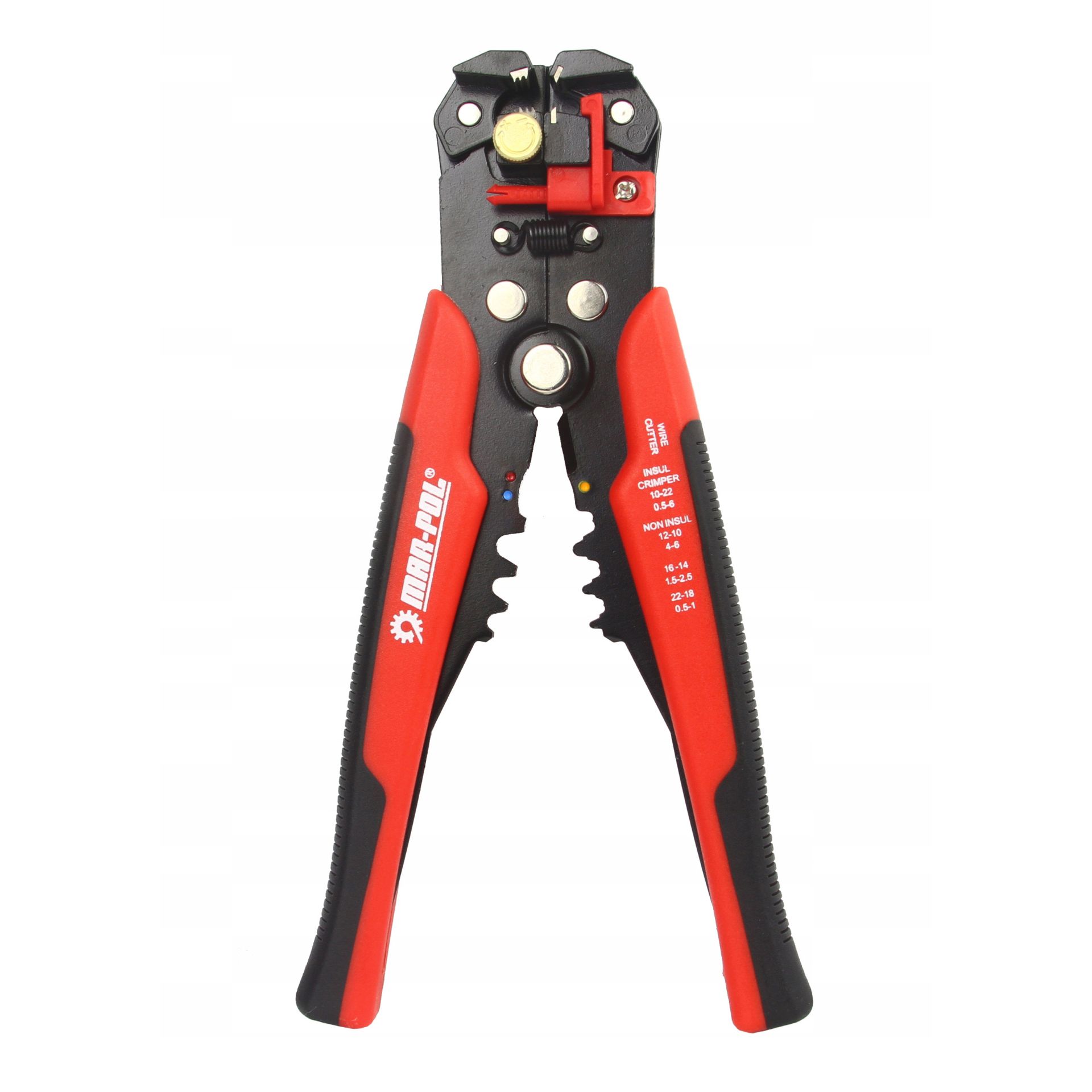 MAR-POL M49529 Multifunkčné kliešte odizolovacie, krimpovacie 0,5-6mm konektory
