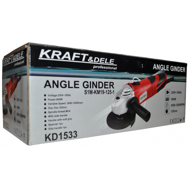 KRAFT&DELE KD1533 UHLOVÁ BRÚSKA 125mm 900W 230V