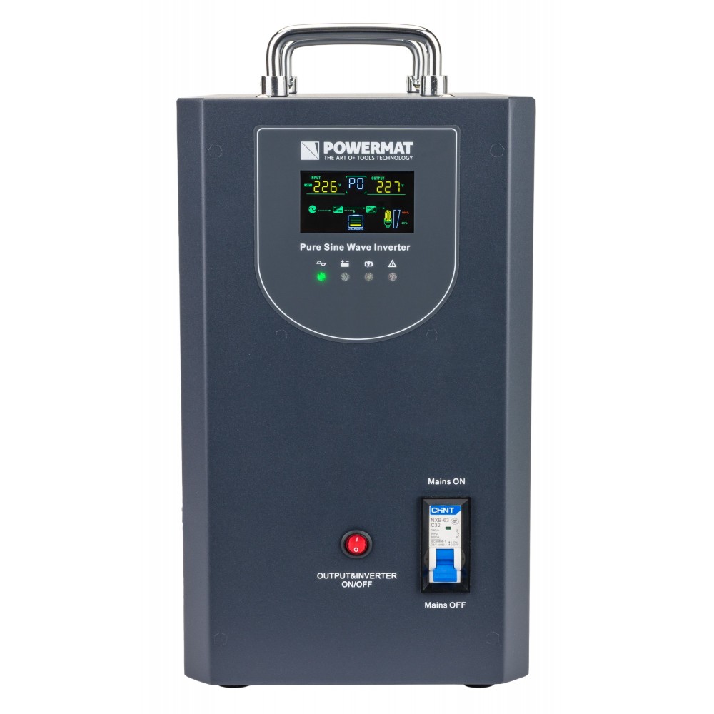 POWERMAT PM-UPS-5000MP 48V Záložný zdroj s LCD displejom pre PC, servery, ochrana 5000VA 4000W