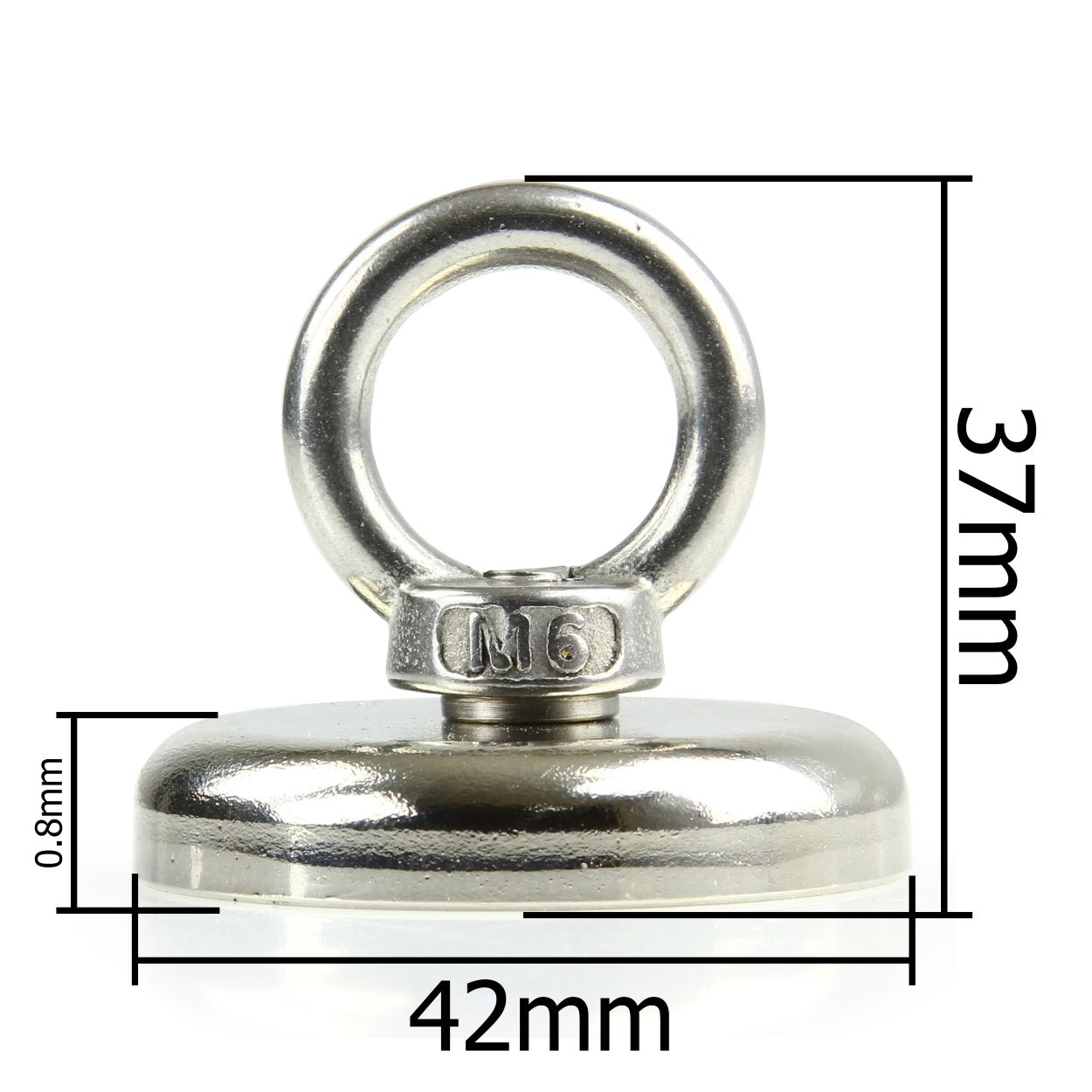 Mar-Pol M66865 Neodymový magnet s očkovou skrutkou 37x42mm 50kg