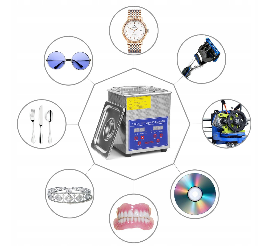 Sonicco ULTRA-040S Ultrazvuková čistička čistič 10l 240W LCD dezinfekcia, vírusy