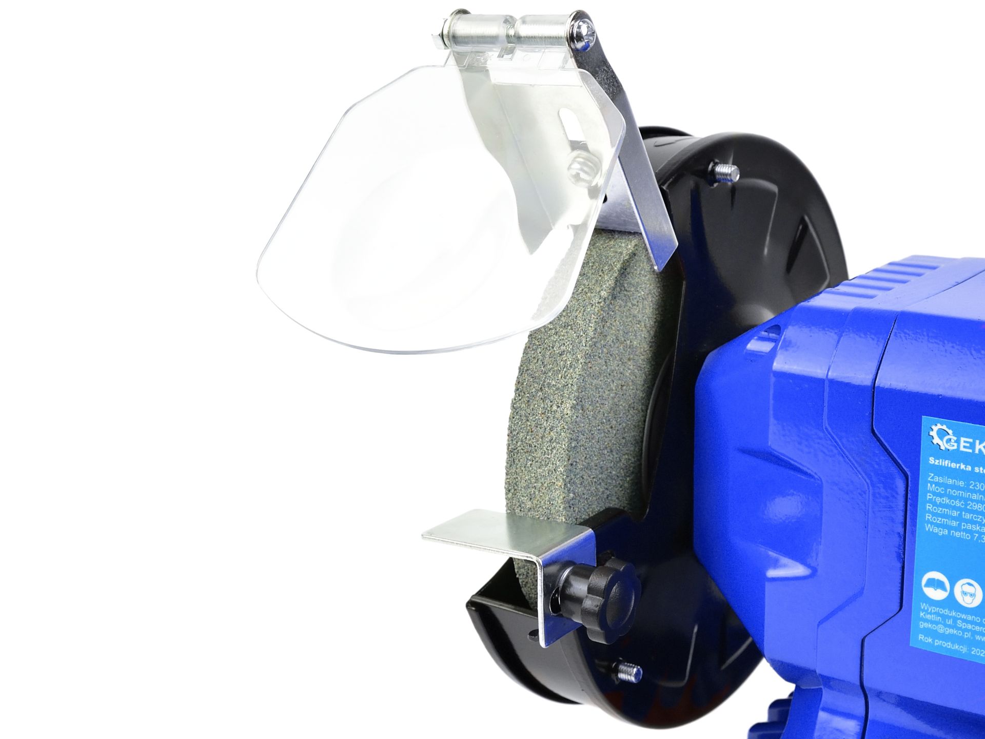 GEKO G81244 Elektrická stolná brúska pásová, kotúčová 250W