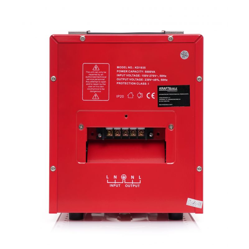 Kraft&Dele KD1935 Stabilizátor napätia regulátor elektrickej energie 5000VA 230V AVR