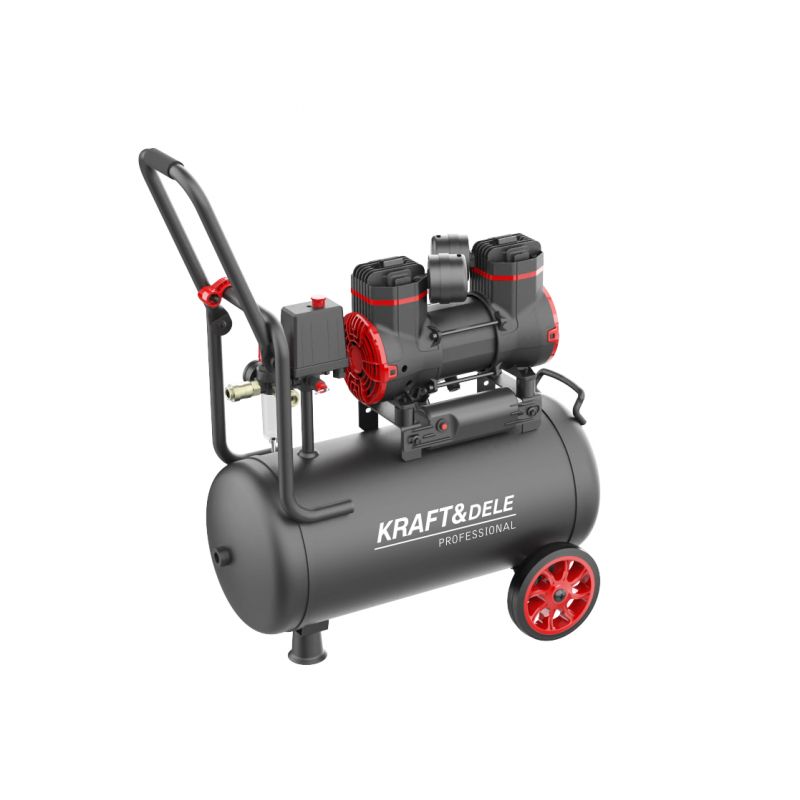 Kraft&Dele KD1390 Bezolejový kompresor 24l 2piesty 1300W