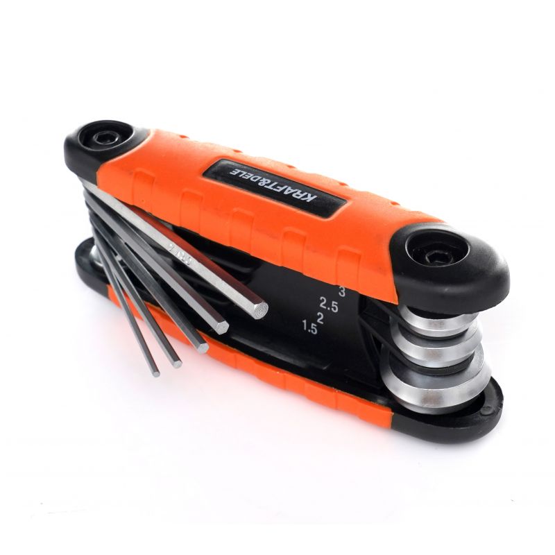 KRAFT&DELE KD11934 Imbusové kľúče skladané imbusy HEX 8ks 1,5-8