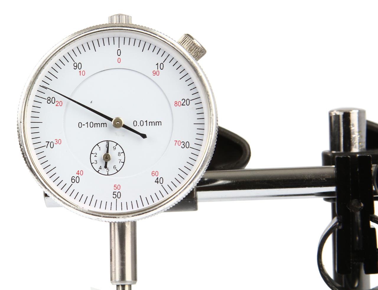 Mar-Pol M57661 Automatický magnetický statív + číselníkový odchýlkomer 0-10mm koncovky