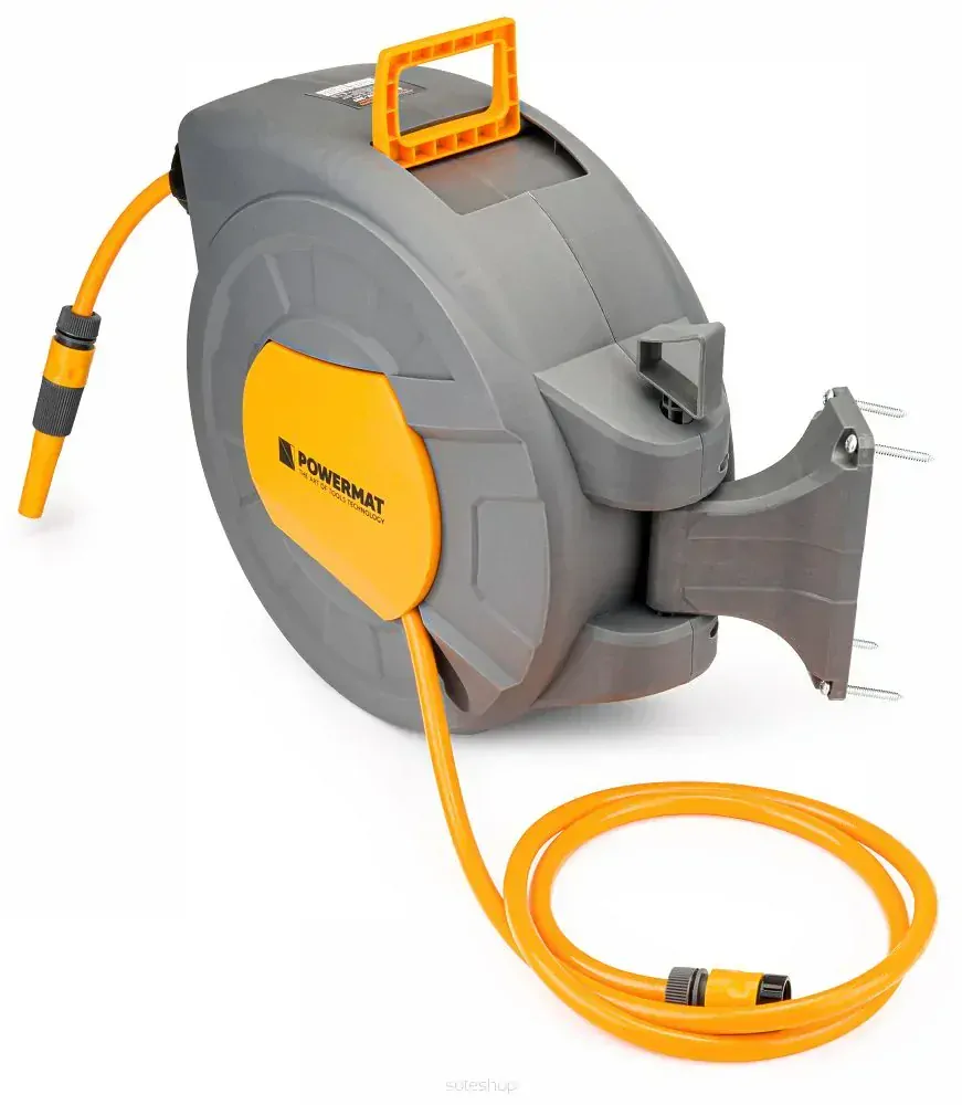 POWERMAT PM-ABNW-20M Samonavíjací bubon so záhradnou hadicou 20m 1/2"