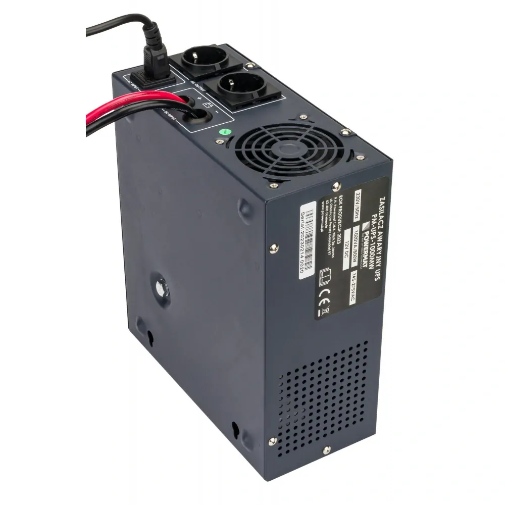 POWERMAT PM-UPS-1000MW Záložný zdroj s LCD displejom pre PC, servery, ochrana UPS LCD 1000VA 800W