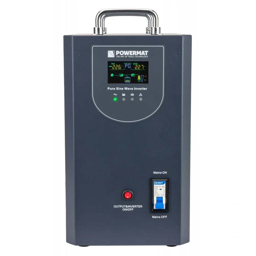 POWERMAT PM-UPS-3000MP Záložný zdroj s LCD displejom pre PC, servery, ochrana 3000VA 2400W