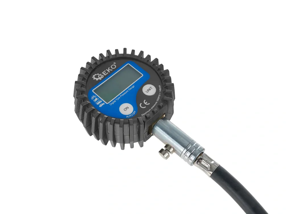 GEKO G01273 Digitálny - elektronický tlakomer na kolesá s hadičkou