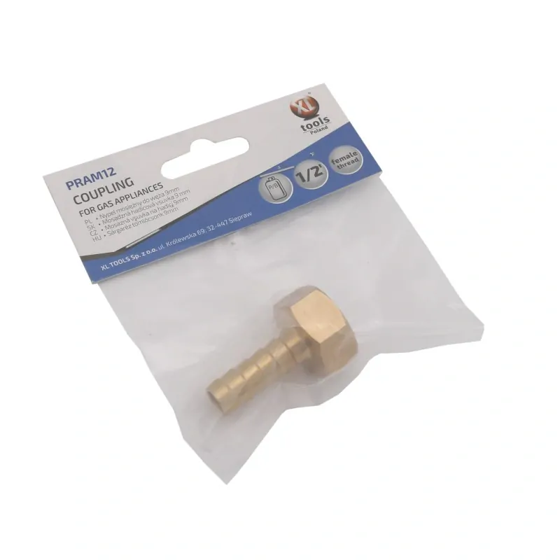 IRMA PRAM12 Mosadzná vsuvka na hadicu 9mm GW 1/2' PRA3 4 sada