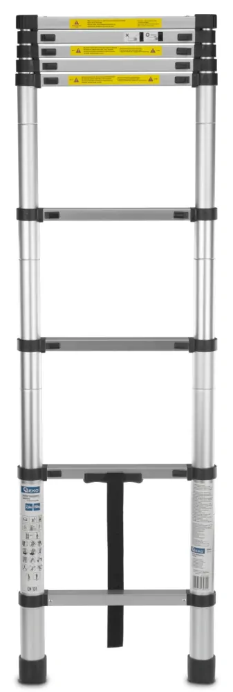 GEKO G02444 Hliníkový teleskopický rebrík 2,6 m 150 kg