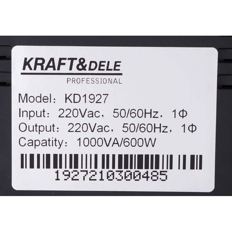 Kraft&Dele KD1927 Záložný zdroj UPS s LCD DISPLEJ 1000VA 600W