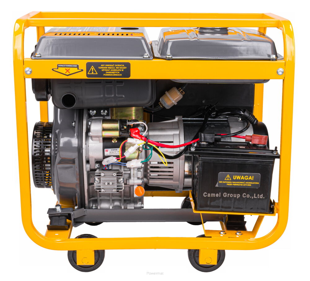 POWERMAT PM-AGR-5500MD DIESELOVÝ GENERÁTOR / Elektrocentrála 5,5KW 10HP 230V 400V ATS