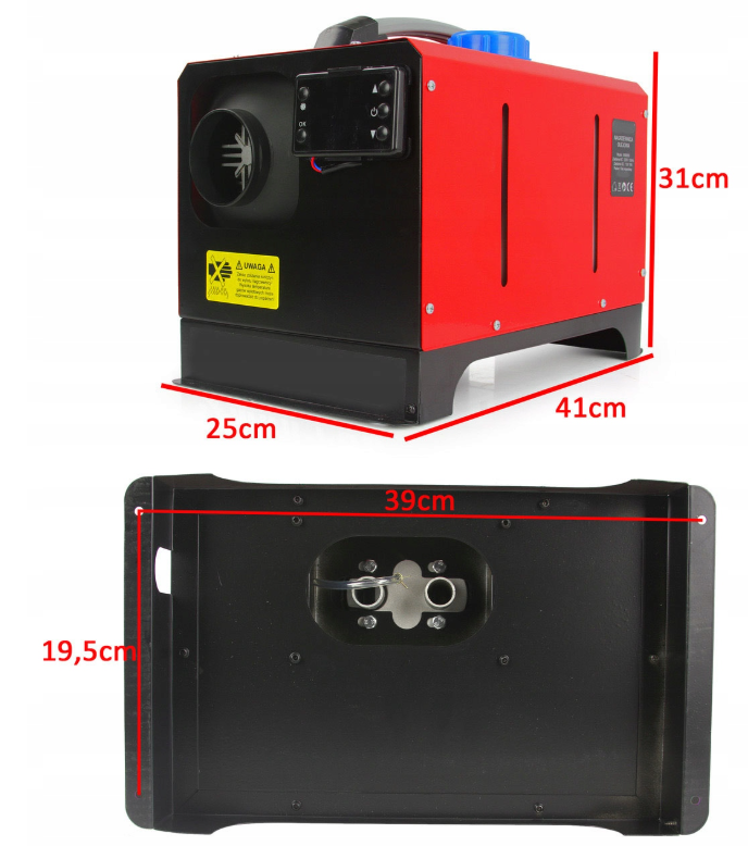 LEX LXOH12KW Ohrievač vzduchu kúrenie do auta 12kW 230V 12V