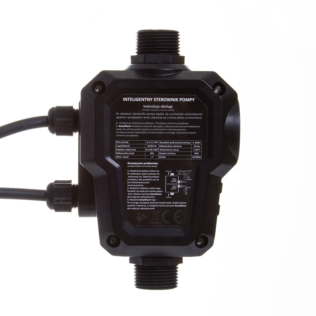 MAR-POL M79965 Hydrokontrola TLAKOVÝ SPÍNAČ RIADIACA JEDNOTKA ČERPADLA /AQUASMART