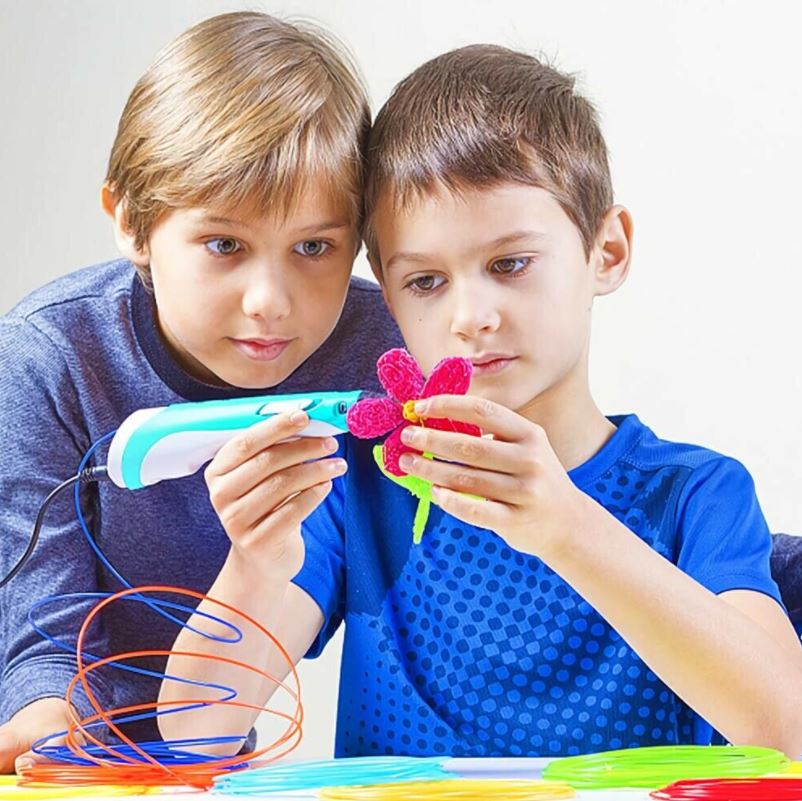 SZPILA RP-100B Kreatívne 3D Pero tlačiareň pre deti s príslušenstvom 50m náplní