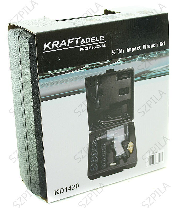 Kraft&Dele KD1420 PNEUMATICKÝ UTAHOVÁK KĽÚČ 312Nm + 17ks sada príslušenstvo