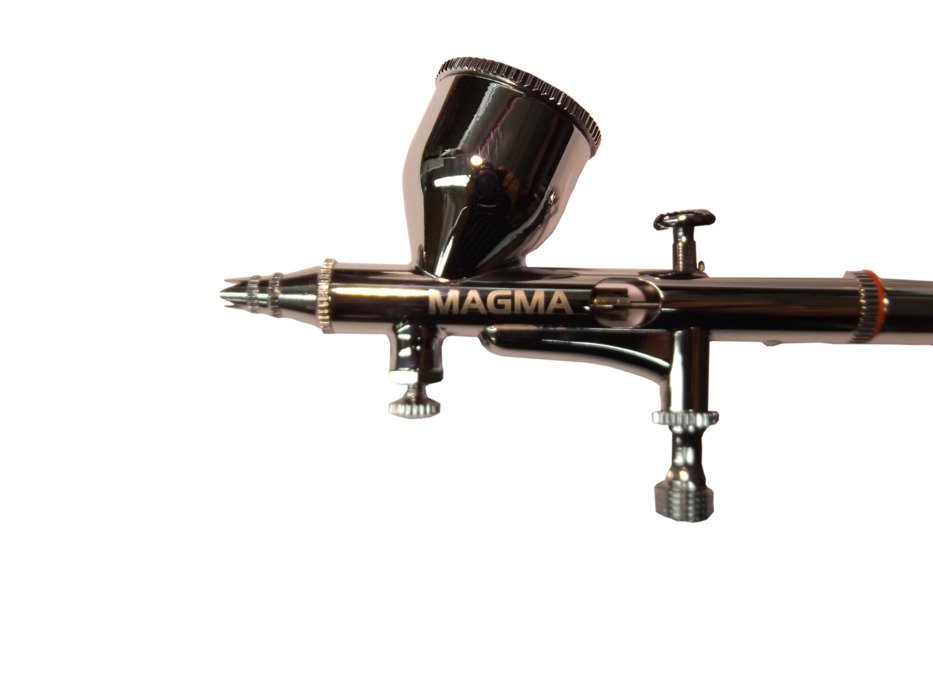 MAGMA TG-180K Airbrush striekacia pištoľ sada na maľovanie nanášanie farby 0,2 0,3 0,5mm + hadica