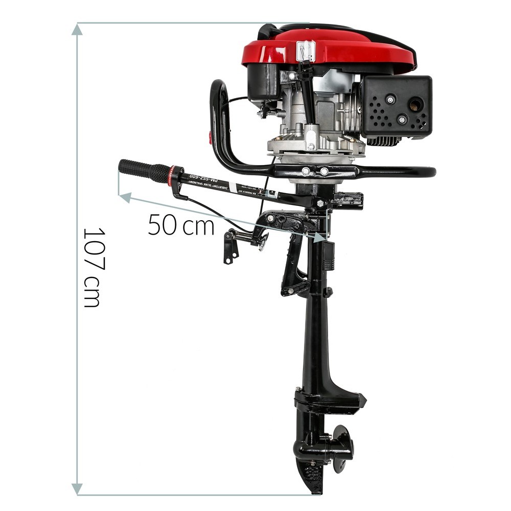 Powermat PM-SSZ-600 Benzínový prívesný lodný motor 4900W pre motorové člny, loďky, lode