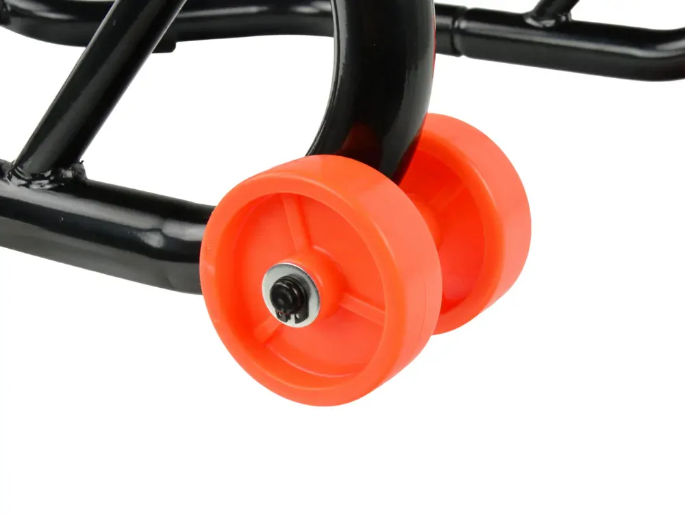 GEKO G02165 Stojan motocyklový, zdvihák predný prenosný pojazdný na motorku