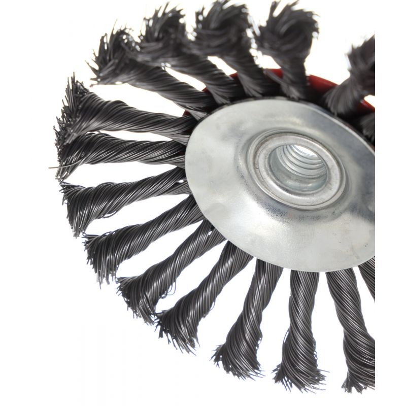 Kraft&Dele KD10987 Drôtená rotačná pletená kefa 5" 125mm M14