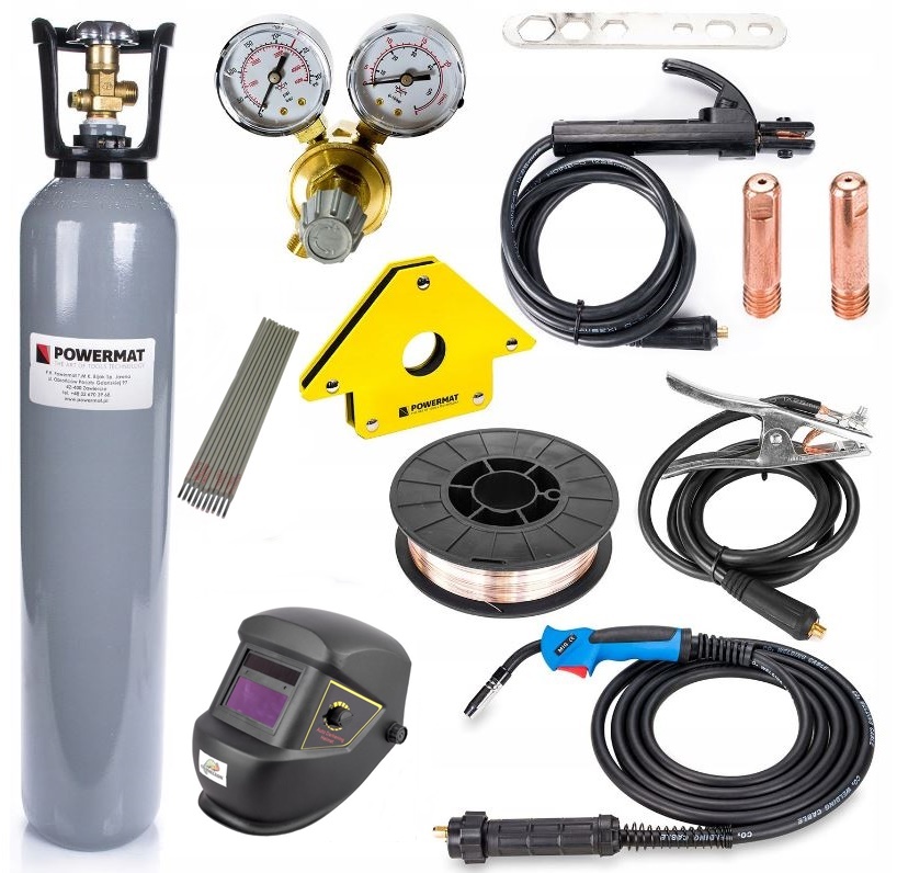 Powermat PM-IMG-220L-PRO INVERTOROVÁ ZVÁRAČKA MIG MAG TIG MMA 220A INVERTOR zváracia kukla SADA
