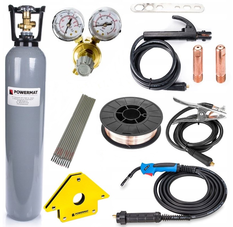 Powermat PM-IMG-220L-PRO INVERTOROVÁ ZVÁRAČKA MIG MAG TIG MMA 220A INVERTOR SADA