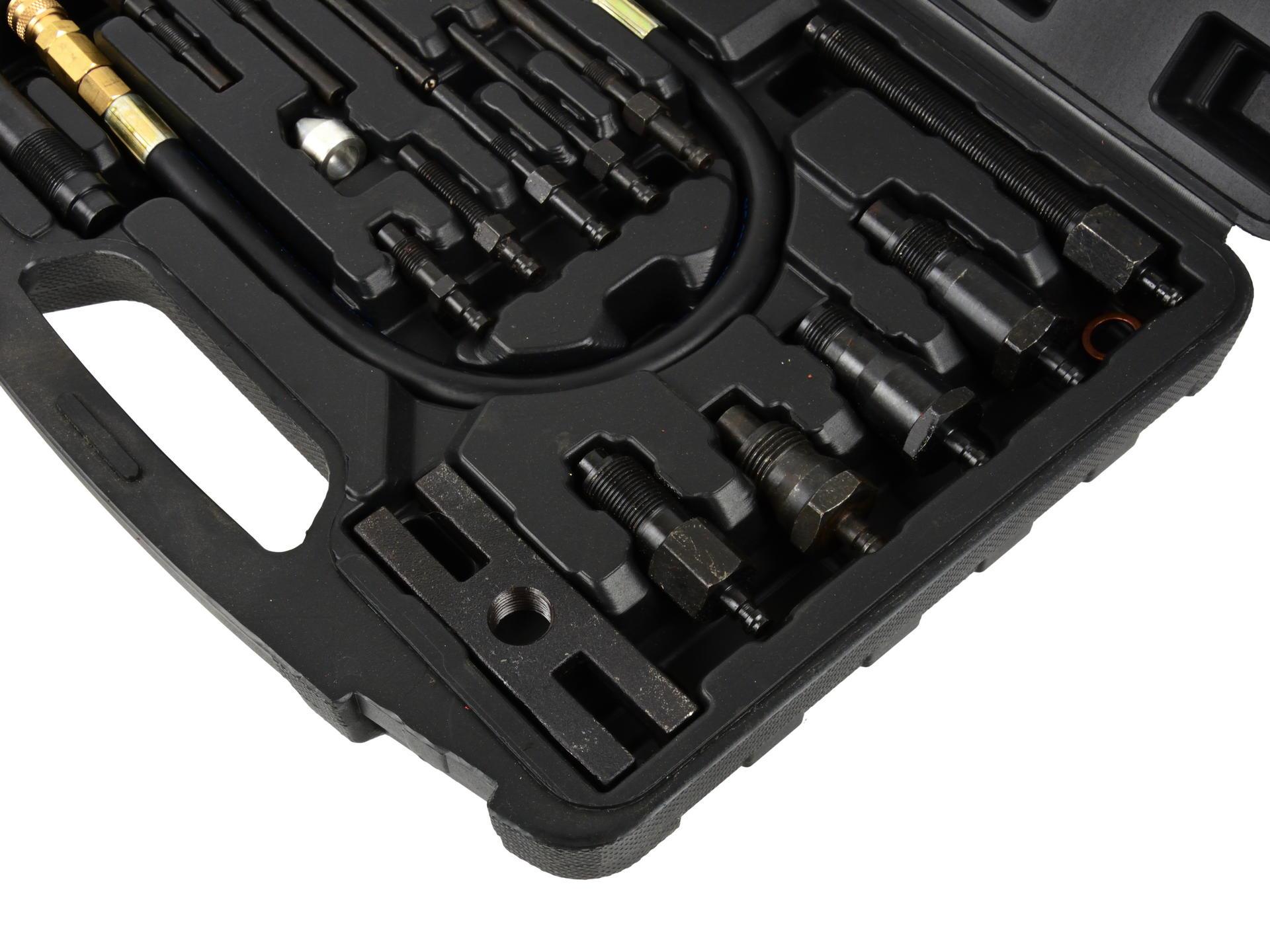 GEKO G02515 Tester merač kompresného tlaku diesel prístroj na meranie kompresie sada 17ks