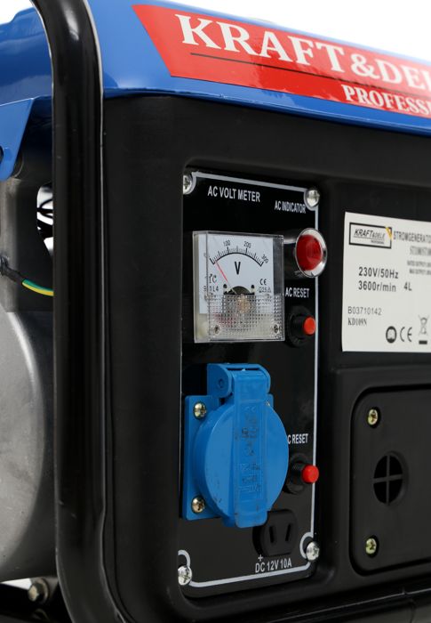 KRAFT&DELE KD109N ELEKTROCENTRÁLA GENERÁTOR ELEKTRICKÉHO PRÚDU 1200W 230V 2HP
