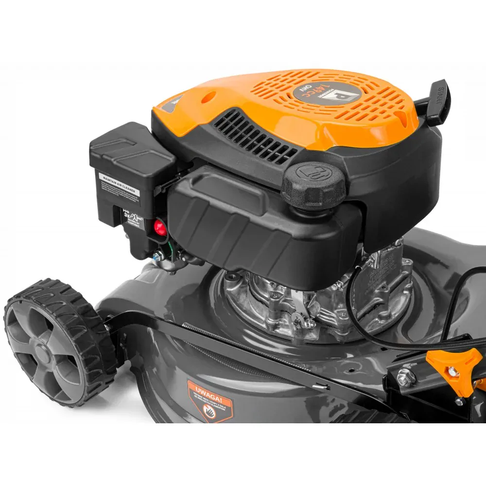 POWERMAT PM-KSS-5S 3700W Kosačka benzínová na trávu, 4 taktná 5 HP s pojazdom