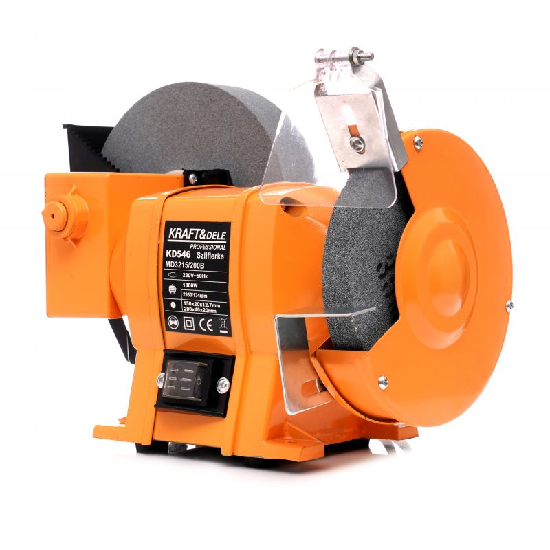 KRAFT&DELE KD546-Z 1800W Elektrická stolová brúska 2 kotúče 150/200 mm