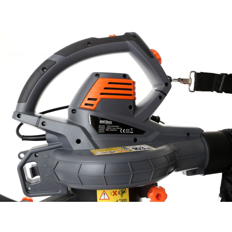 KRAFT&DELE KD5141 3600W Elektrický vysávač na lístie fukár dúchadlo lístia 45l