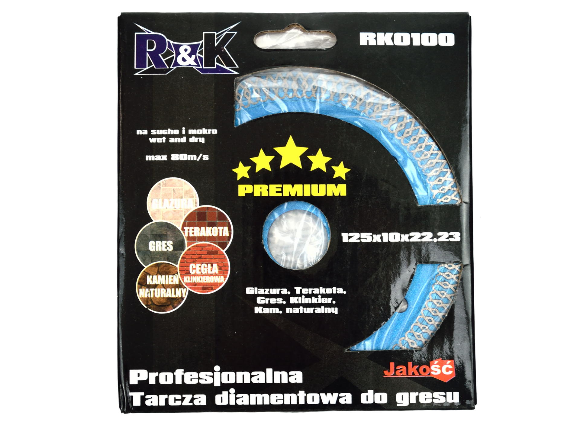 Geko RK0100 Diamantový kotúč na kameň, mramor, obklady 125x10x22,23mm